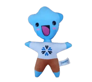 Peluche corporativo personalizado con logotipo bordado